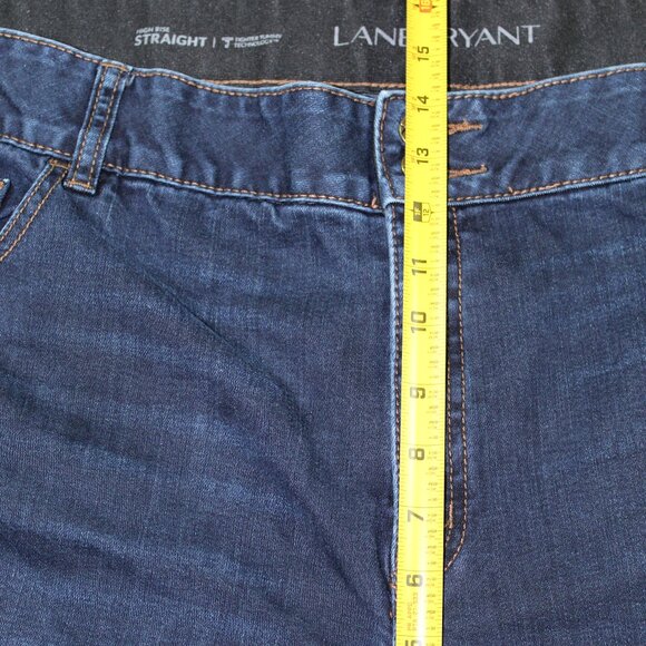 Lane Bryant Tighter Tummy Fit Size 26 High Rise Straight Blue Jeans - Picture 6 of 8